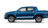 NEW Block Graphics for Volkswagen Amarok | VW Amarok Line Stickers | VW decal kit | Amarok Stickers