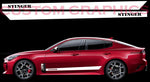 Vinyl Graphics NEW Classic Design Decal Sticker Vinyl Side Racing Stripes Compatible with Kia Stinger