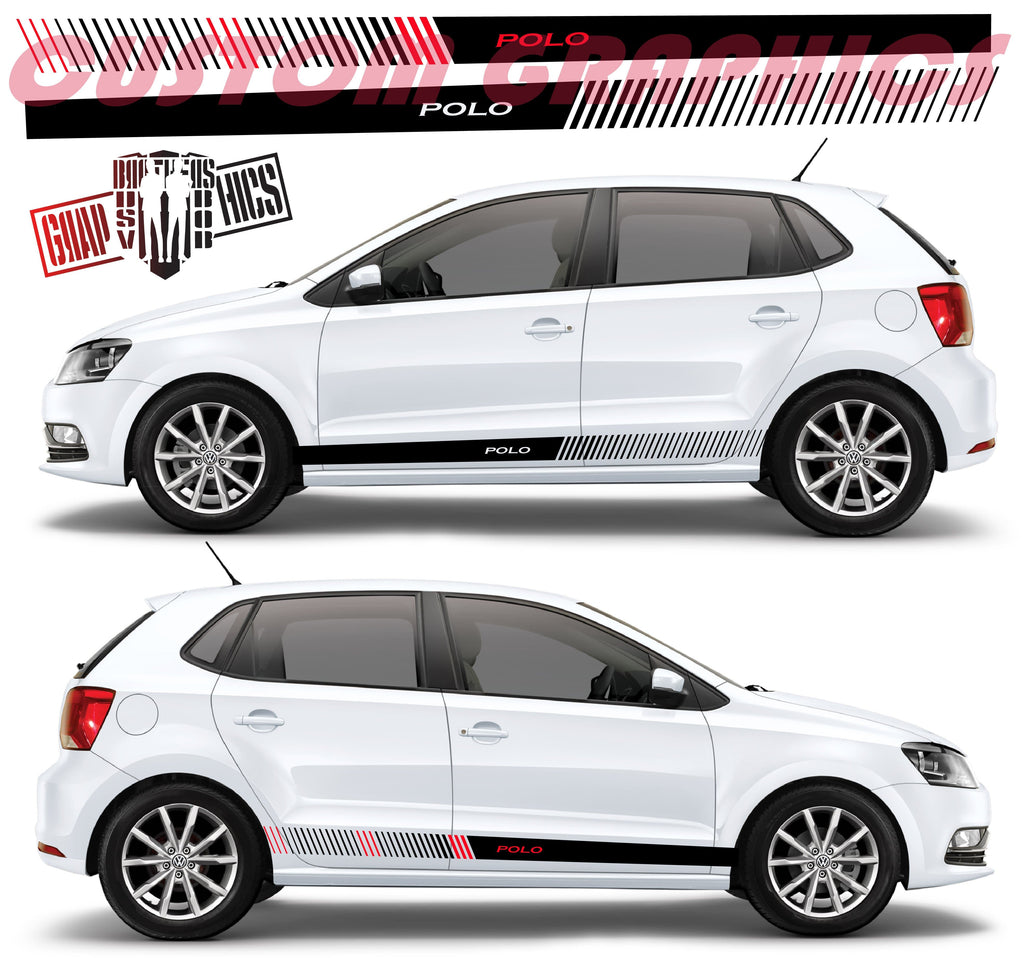 NEW Classic design decal vinyl decal Compatible with VW Polo 2 color s –  Brothers Graphics
