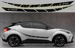 Vinyl Graphics New Classic Design Vinyl Stripes Compatible With Toyota C-HR 2002-2022