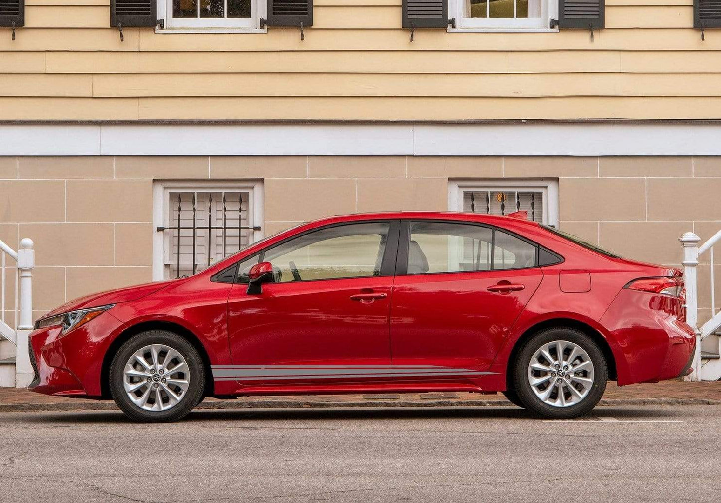 Vinyl Graphics NEW Classic Graphic Gift Toyota Corolla Racing Stripes for Corolla car stickers decals