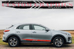 Vinyl Graphics new Design Decal Sticker Vinyl Side Racing Stripes Compatible with Kia XCeed