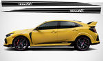 Vinyl Graphics New Design Stickers Compatible With Honda Civic All Models Size