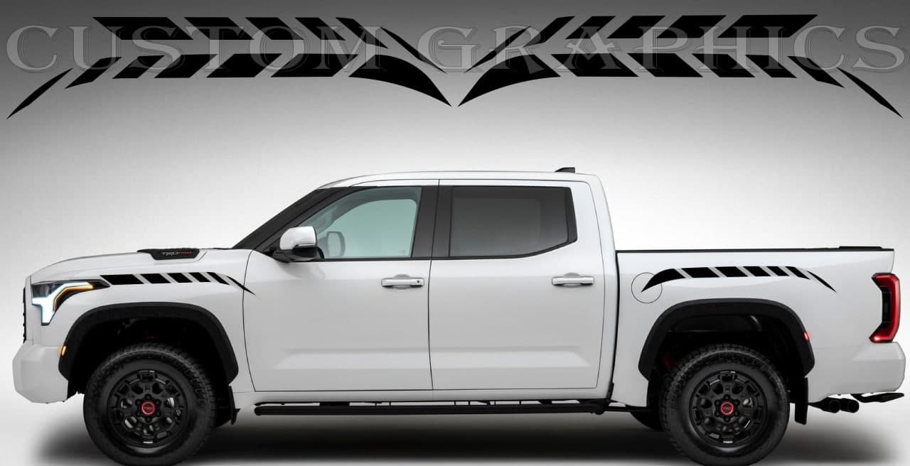 Vinyl Graphics New Design Vinyl Stripes Compatible With Toyota Tundra 2002-2022