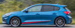 Vinyl Graphics New Figure Design Decal Sticker Vinyl Side Racing Stripes for Ford Focus