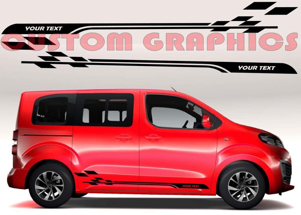 Vinyl Graphics New Finish graphic universal sticker decal Kit for Car Any Vehicle | UNIVERSAL STICKERS