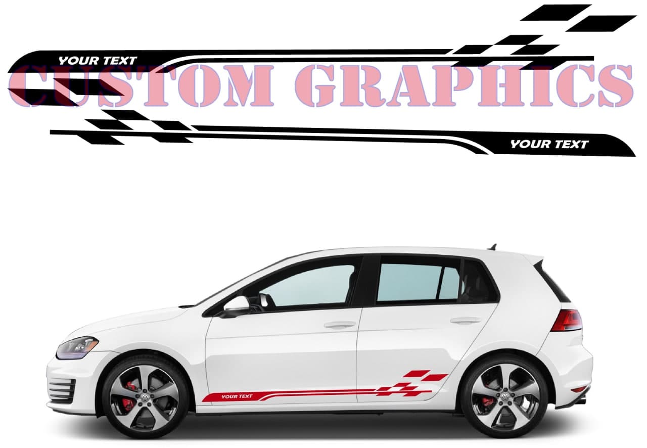Vinyl Graphics New Finish graphic universal sticker decal Kit for Car Any Vehicle | UNIVERSAL STICKERS