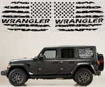 Vinyl Graphics New Flag Design Graphic Stickers Compatible with Jeep Wrangler