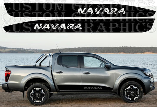 Vinyl Graphics New Line Classic Design Vinyl Stripes Compatible With Nissan Navara 2002-2022