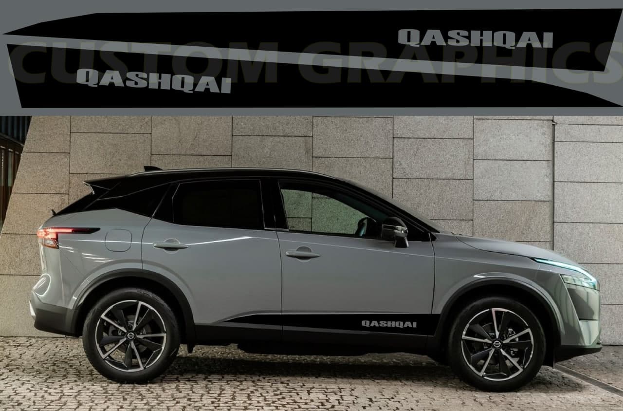 Vinyl Graphics New Line Design Decal Sticker Side Door Stripe Stickers For Nissan Qashqai