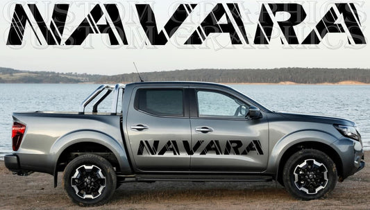 Vinyl Graphics New Line Logo Design Vinyl Stripes Compatible With Nissan Navara 2002-2022