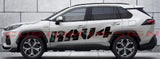 Vinyl Graphics New Logo Graphic Sticker Vinyl Side Racing Stripes Compatible with Toyota Rav4
