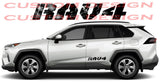 Vinyl Graphics New Logo Graphic Sticker Vinyl Side Racing Stripes Compatible with Toyota Rav4
