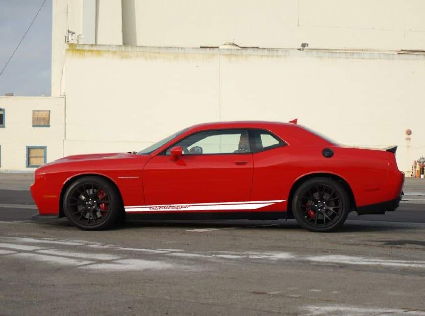 Vinyl Graphics New man Racing Decal Sticker Compatible with Dodge Challenger SRT
