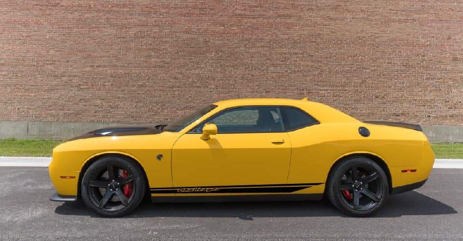 Vinyl Graphics New man Racing Decal Sticker Compatible with Dodge Challenger SRT