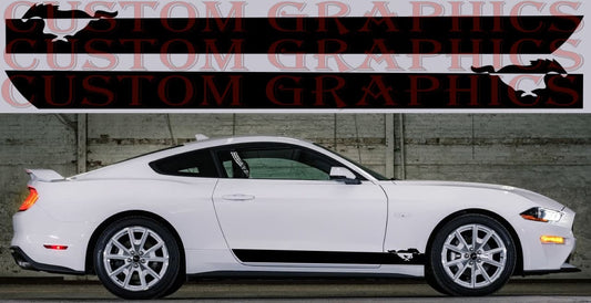 Vinyl Graphics New Mirror Design Racing Line Sticker Special Made For Ford Mustang