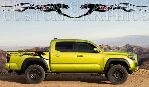 Vinyl Graphics New Panter Design Vinyl Stripes Compatible with Toyota Tacoma TRD_Pro-2022-4X4