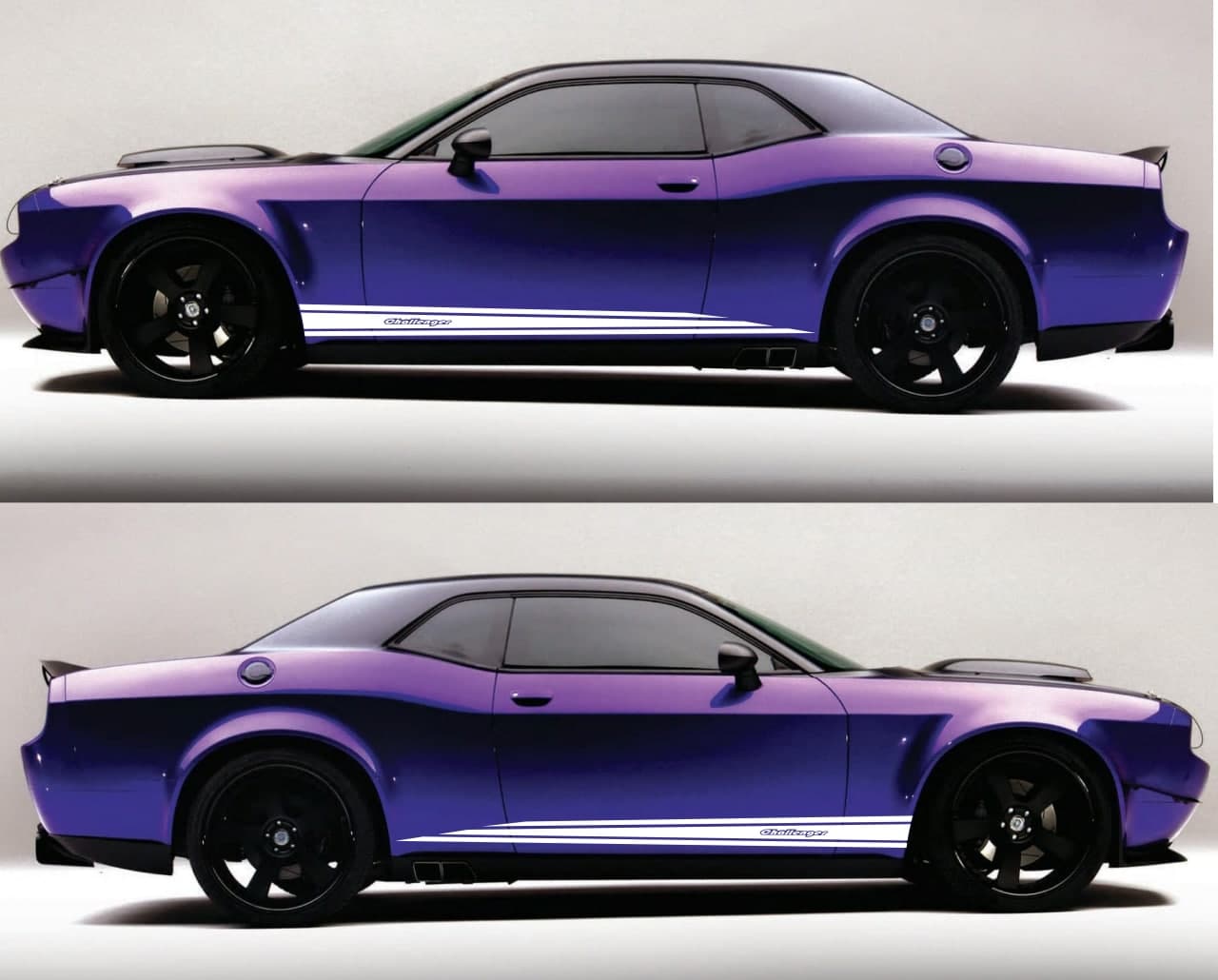 Vinyl Graphics New Racing Decal Sticker Compatible with Dodge Challenger SRT