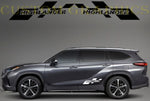 Vinyl Graphics New Rear Design Vinyl Stripes Compatible with Toyota Highlander