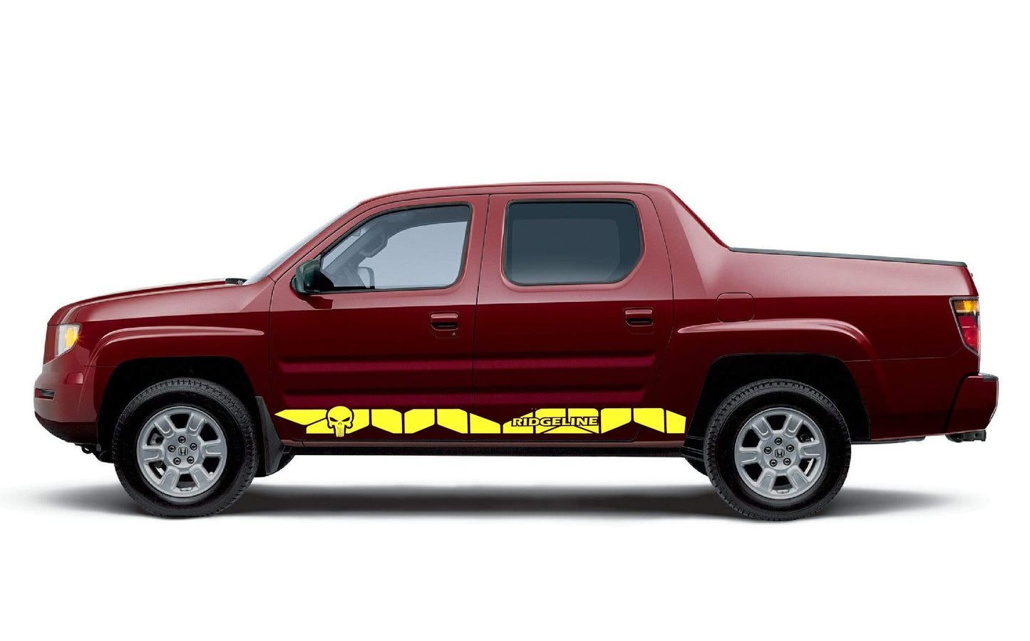 Vinyl Graphics New Skull line Graphics Vinyl Stickers Compatible With Honda Ridgeline