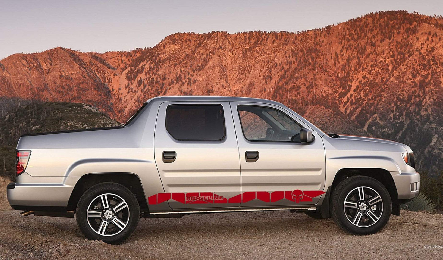 Vinyl Graphics New Skull line Graphics Vinyl Stickers Compatible With Honda Ridgeline