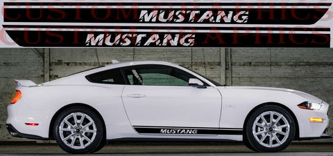 Vinyl Graphics New Style Design Racing Line Sticker Special Made For Ford Mustang