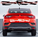 Vinyl Graphics New Tailgate line Graphic Racing Stripes Compatible with Renault Arkana