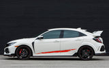 Vinyl Graphics New Unique Graphic Line Stickers Compatible With Honda Civic, All Models Size