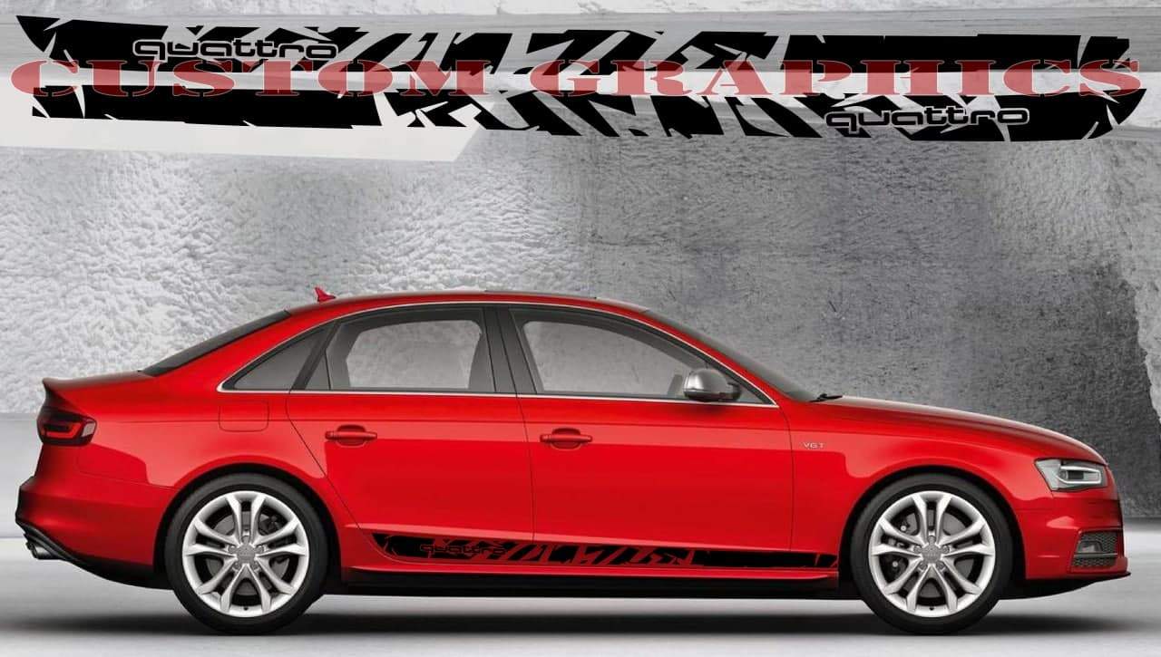 Vinyl Graphics NEW Unique Line Design Graphic for Audi S4 A4