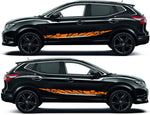 Nissan Qashqai Sports Stickers Vinyl Graphics For Nissan Qashqai