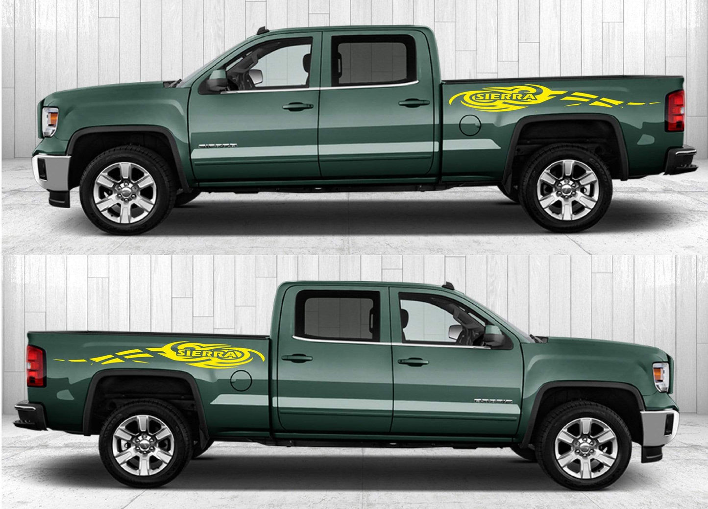 Pair decal Racing stripes for GMC Sierra - Brothers-Graphics