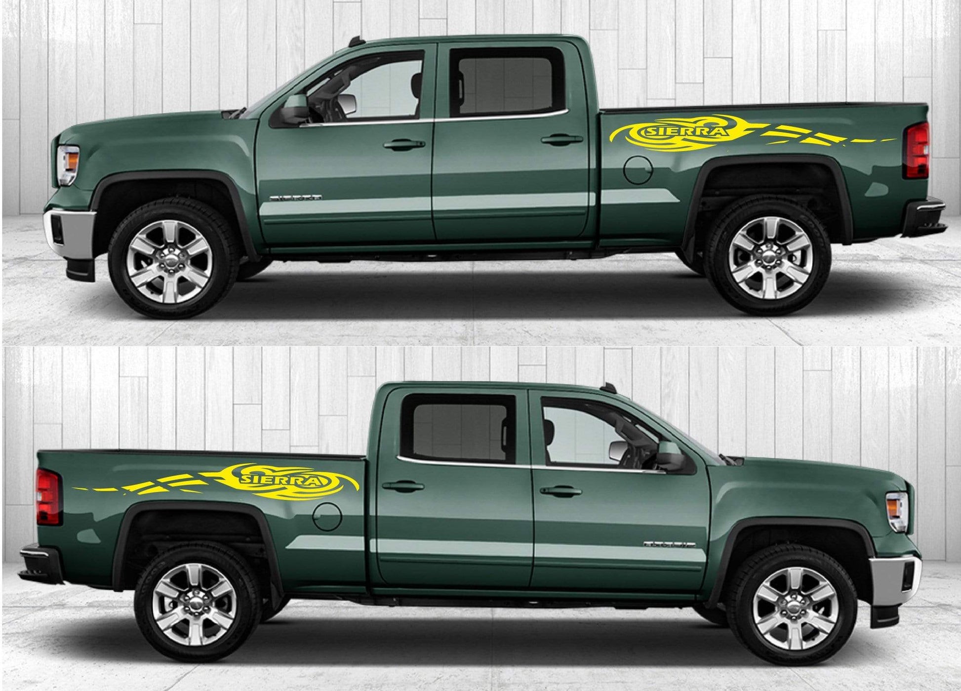 Pair decal Racing stripes for GMC Sierra - Brothers-Graphics