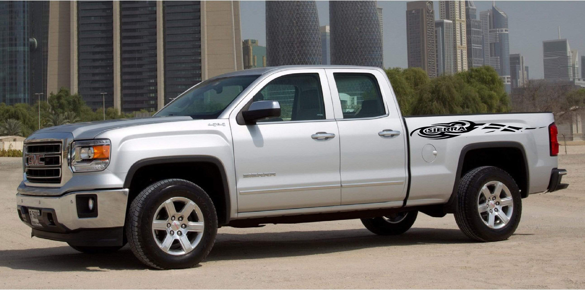 Pair decal Racing stripes for GMC Sierra - Brothers-Graphics