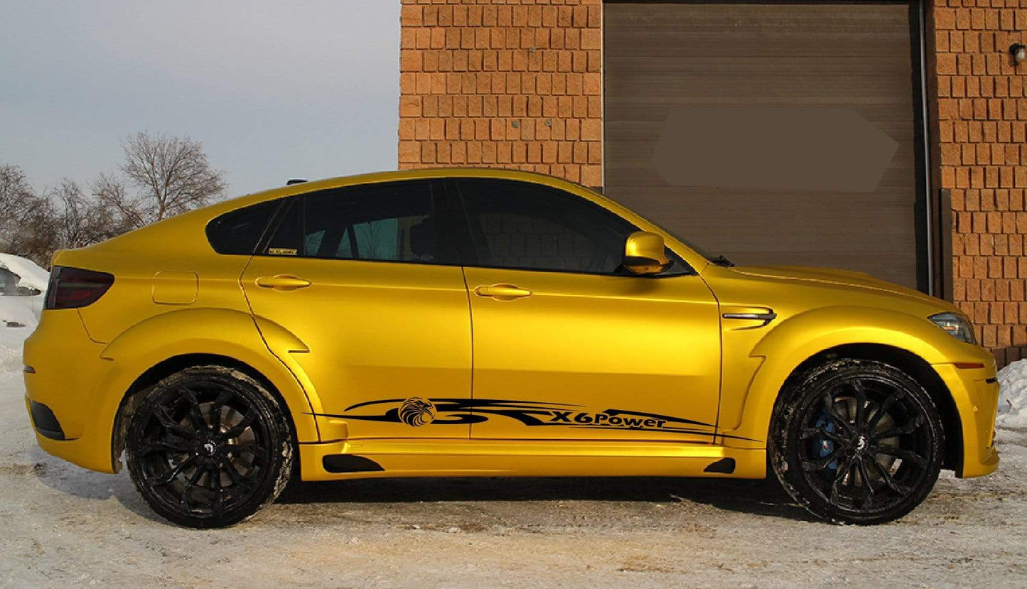 Pair Decal Sticker Vinyl Racing Stripes for bmw BMW X6 - Brothers-Graphics