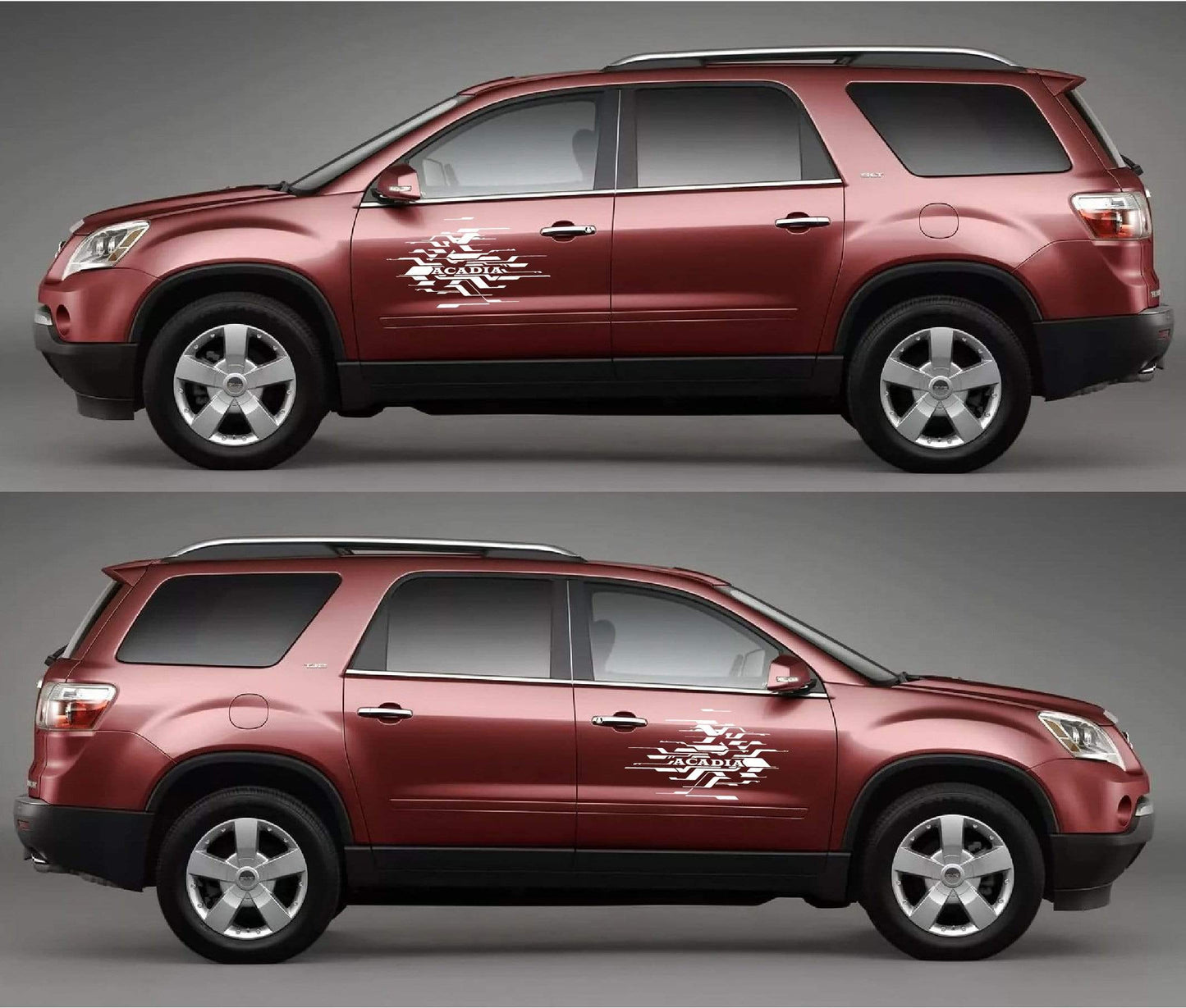 Pair Decal Sticker Vinyl Racing Stripes for GMC Acadia - Brothers-Graphics