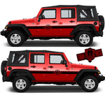 Pair Decal Sticker Vinyl Side Racing Stripes for Jeep Wrangler - Brothers-Graphics