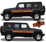 Pair Decal Sticker Vinyl Side Racing Stripes for Jeep Wrangler - Brothers-Graphics