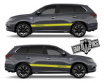 Pair decals Racing Stripes for Mitsubishi Outlander - Brothers-Graphics