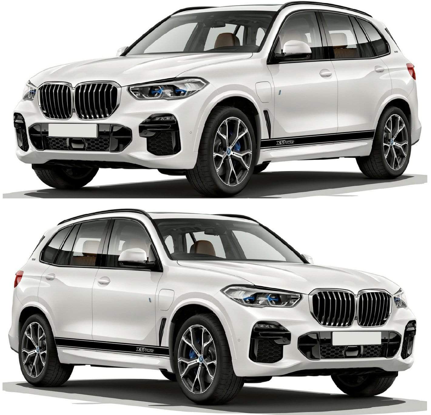 Pair decals Racing Stripes Graphics Decals BMW X5 decals - Brothers-Graphics