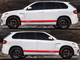 Pair decals Racing Stripes Graphics Decals BMW X5 decals - Brothers-Graphics