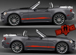 Pair decals Vinyl Stickers For Fiat Spider 124 stickers - Brothers-Graphics