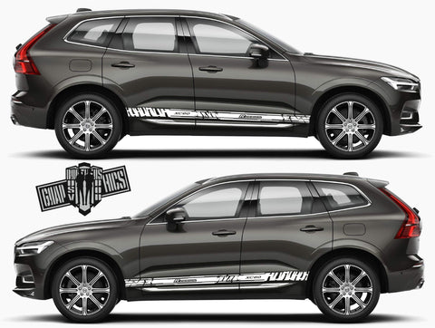 Volvo XC60 R Design side Stripes aufkleber