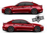 Pair Stripes for Alfa Romeo Giulia - Brothers-Graphics