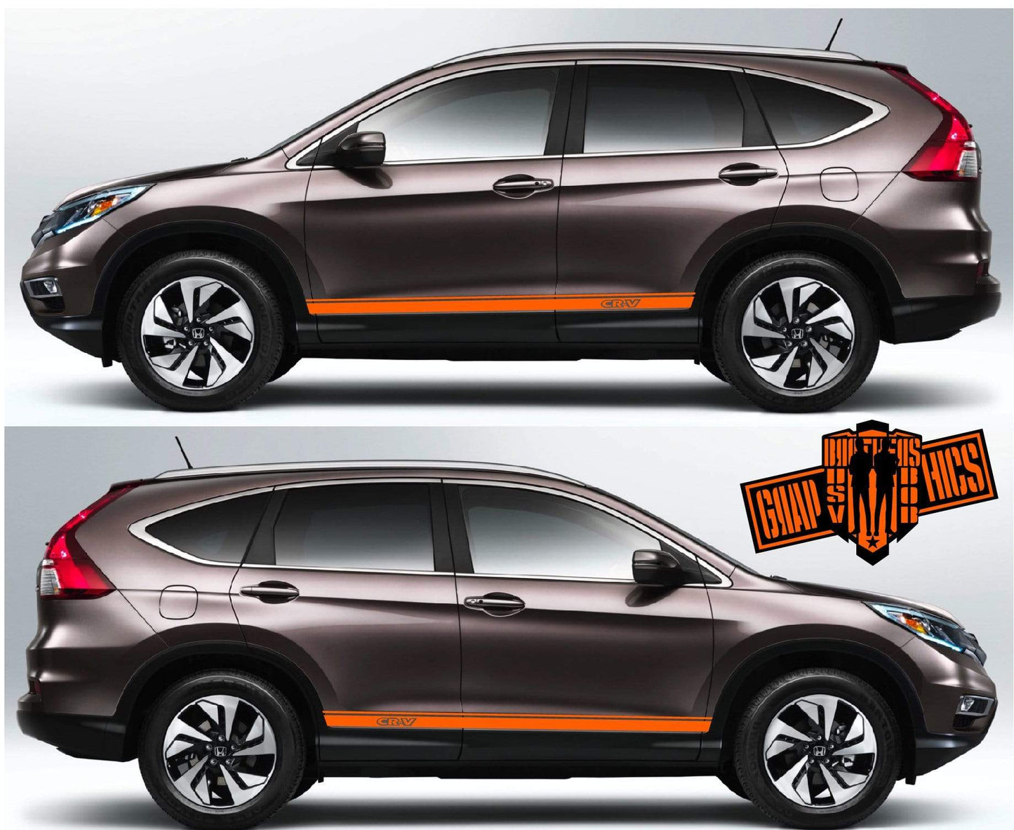 Racing Decal Sticker Side Door Stripe Stickers For Honda CR-V. - Brothers-Graphics