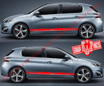 Racing Decal Sticker Side Door Stripe Stickers For Peugeot 308 - Brothers-Graphics