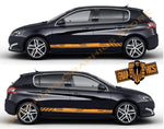 Racing Decal Sticker Side Door Stripe Stickers For Peugeot 308 - Brothers-Graphics