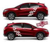 Racing Decal Sticker Side Door Stripe Stickers kit for Honda HR-V - Brothers-Graphics