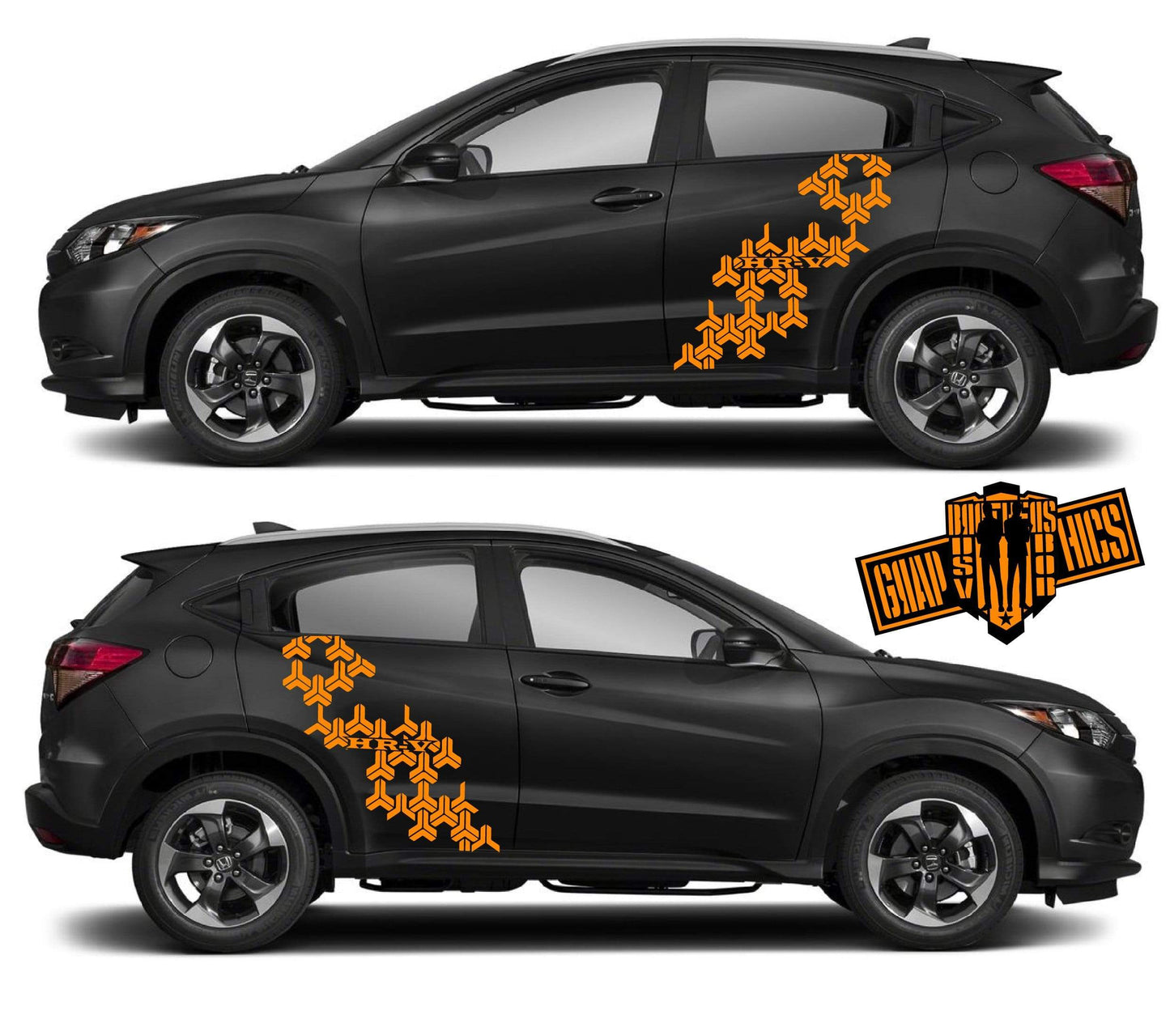 Racing Decal Sticker Side Door Stripe Stickers kit for Honda HR-V - Brothers-Graphics