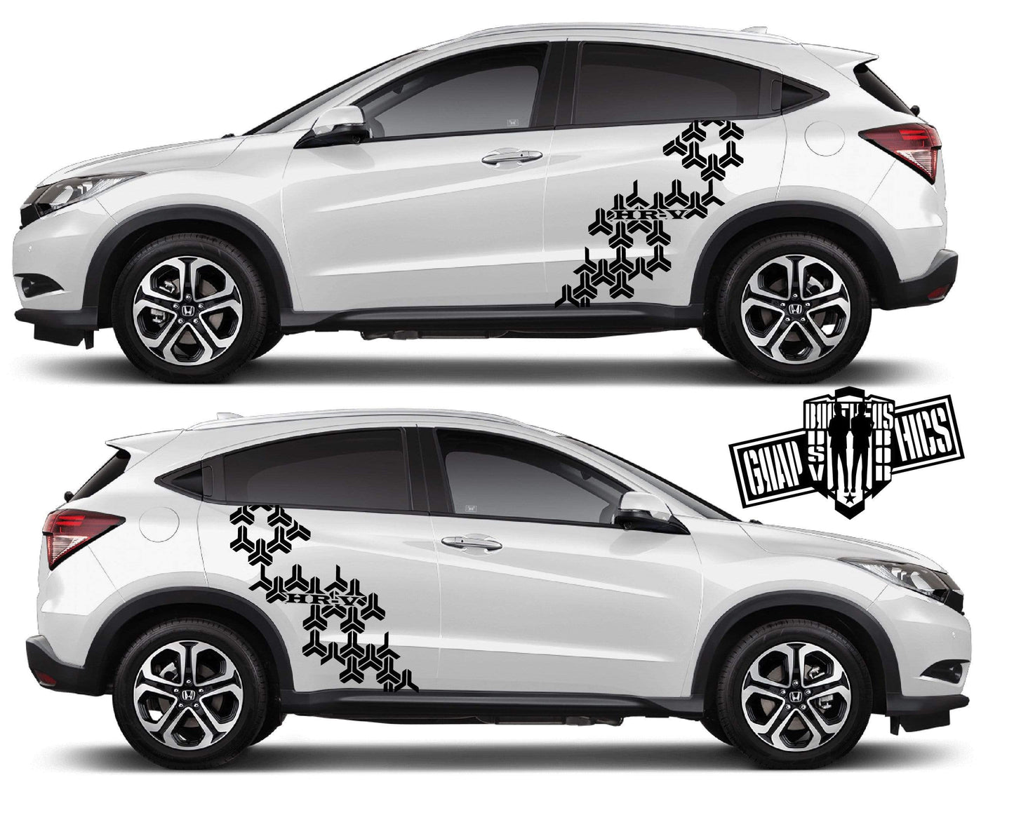 Racing Decal Sticker Side Door Stripe Stickers kit for Honda HR-V - Brothers-Graphics