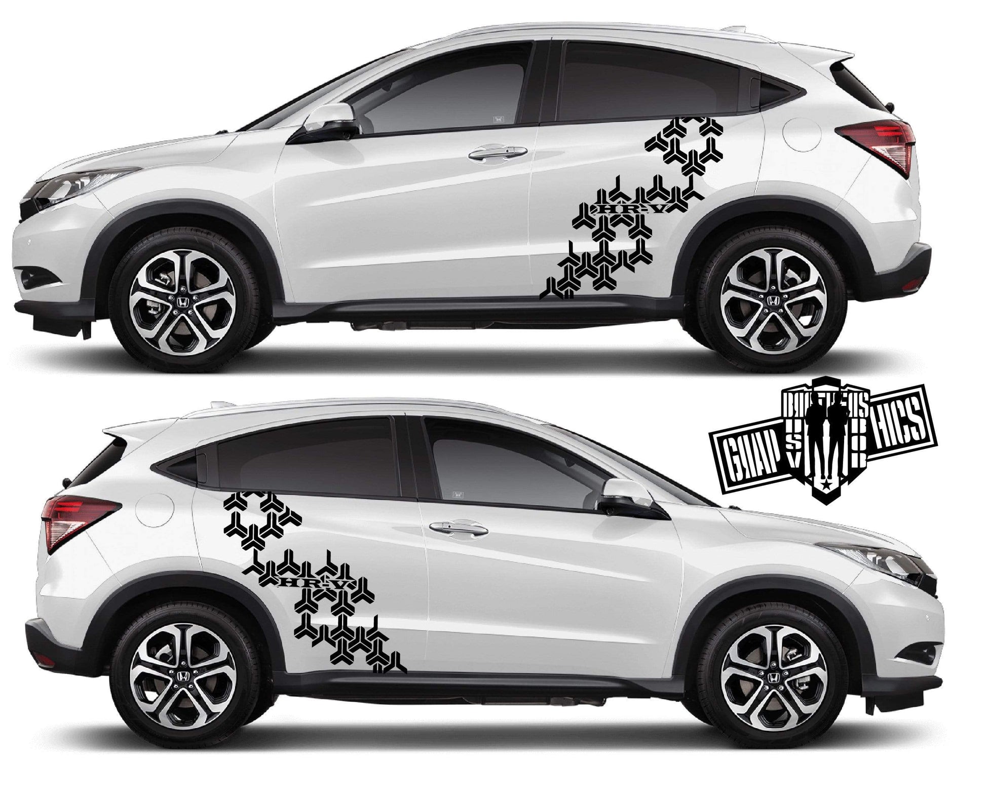 Racing Decal Sticker Side Door Stripe Stickers kit for Honda HR-V - Brothers-Graphics